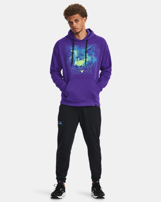 Sudadera con Capucha Project Rock Heavyweight Terry para Hombre, Purple, pdpMainDesktop image number 2